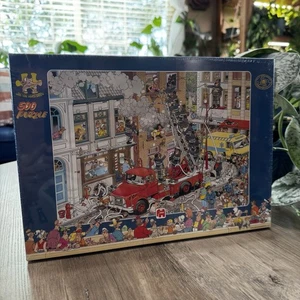 New Rare! 500 Piece Jigsaw Puzzle Jan van Haasteren: Fire! Sealed! By Jumbo - Imagen 1 de 5