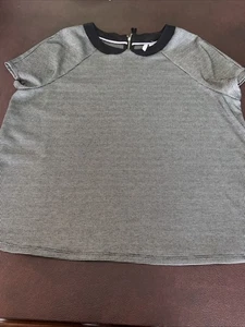 Top Elle In Misto Grigio Nero Xl - Foto 1 di 8
