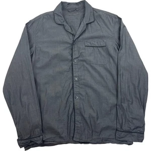 Calvin Klein Pyjama Top Long Sleeve Button Down Grey Mens Medium - Picture 1 of 7