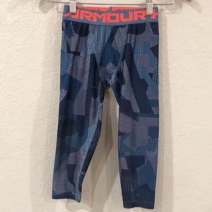 Under Armour YSM Sz 6 Heat Gear Compression Pants Cropped Unisex - Picture 1 of 10
