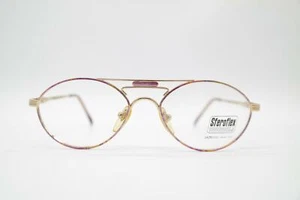 Vintage Sferoflex S566 Violett Gold oval Brille Brillengestell eyeglasses NOS - Picture 1 of 6