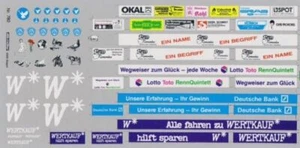DECAL für Stadtbusse Wertkauf Deutsche Bank Lotto Toto RennQuintett, Remember H0 - Picture 1 of 1