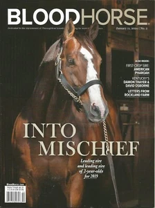 2020 - January 11th Issue of Blood Horse Magazine - INTO MISCHIEF on the cover - Picture 1 of 1