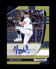 2020 PRIZM DRAFT PICKS #PDP79 NICK GARCIA ROOKIE AUTO GOLD PRIZM /10