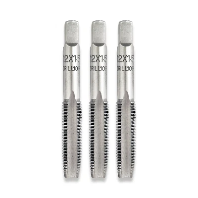 SET DI TRE RUBINETTI FILETTATI METRICI 1° SECONDO E A SPINA RDGTOOLS