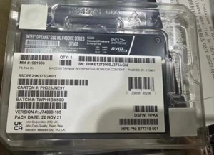 Intel Optane P4800x 375GB SSD U.2 NVME PCIE HP SSDPE1K375GAP1 - Picture 1 of 3