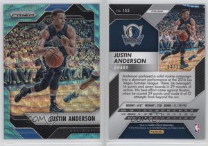2016-17 Panini Prizm Teal Wave Prizm /25 Justin Anderson #155