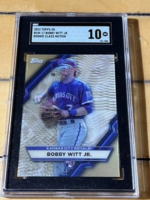 2022 Topps 3D Bobby Witt Jr. Rookie Class Motion SGC 10.0!!  Kansas City Royals - Image 1 of 2