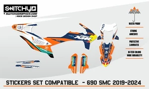 KTM 690 SMC R von 2019 bis 2024 Grafik Kit Aufkleber kompatibel - Bild 1 von 3