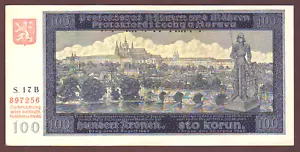 BOHEMIA & MORAVIA 100 Kronen/Korun 1940 SPECIMEN UNC - Picture 1 of 2