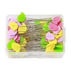 100 Pcs Quilting Pins Flat Head Decorative Sewing Pins Long Straight Pins Bird