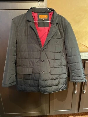 Chaqueta acolchada de diseñador Enzo Tovare Italia negra; Modelo: Logan 1 - Talla M Foto 1 de 4