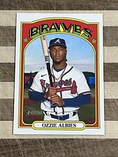 2021 Topps Heritage Baseball High Number Ozzie Albies Card #558