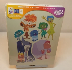 Inside Out 2 Steelbook (4K+Blu-ray)-NEW (Sealed)-Box Shipping with Tracking - Picture 1 of 7
