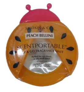 Slatkin & Co Scentportable Clip & Go Ladybug Fragrance Unit Peach Bellini - Picture 1 of 5