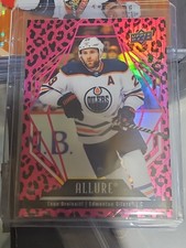 LEON DRAISAITL - ALLURE (PINK LEOPARD) #81. 2022-23 UPPER DECK ALLURE. 1:225
