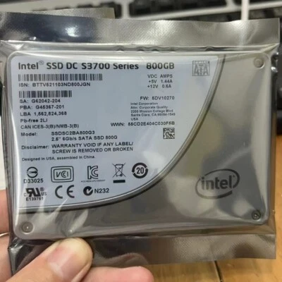 800GB Intel SSD DC S700 SATA Series SSDSC2BA800G3 2.5"6Gb/S  800G FW: 5DV10270 - Image 1 of 2