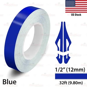 1/2" Vinyl Pinstriping Pin Stripe Car Body Styling Tape Decal Sticker 12mm BLUE - Picture 1 of 12