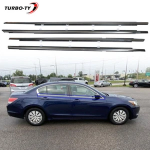 Chrome Weatherstrip Window Moulding Trim Seal Belt For Accord 2008-2012 4 Piece - Picture 1 of 24