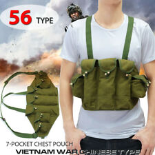 US Army Vietnam War Type 56 * Chest Rig Ammo Bandolier Pouch Tactical Bag Green