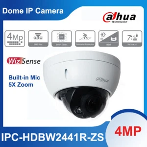 Lote de cámara domo POE IP Dahua 4MP WizSense IPC-HDBW2441R-ZS micrófono incorporado 5X zoom - Imagen 1 de 13