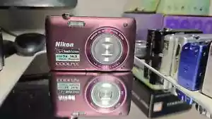 Nikon COOLPIX S4100 14MP Digital Camera 5x Optical Zoom W/ Battery&Charger&Card - Picture 1 of 4