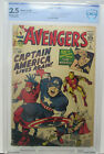Avengers #4 ~ Marvel 1964 ~ Cbcs 2.5 Gd+ ~ 1St Silver Age Captain America