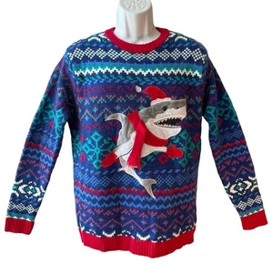 Suéter Blizzard Bay Santa Shark Feo Navidad Talla Pequeña - Imagen 1 de 5