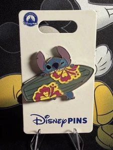 Disney Parks Stitch And Hibiscus Surfboard Trading Pin WDW 2025 - Picture 1 of 1