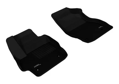 Floor Mats Custom Fit Liners Kagu All-Weather Black 1st Row fits 2010-13 Mazda 3 Foto 1 de 4