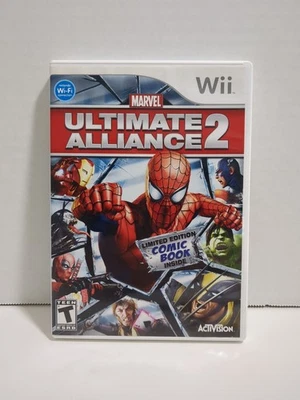 Marvel: Ultimate Alliance 2 (Nintendo Wii, 2009), CIB, Comic Included, Tested - Image 1 of 4