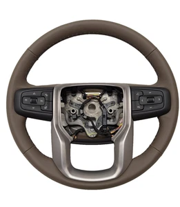 Steering Wheel Fawn Color Leather Heater Pre-crash Opt 2021 GMC Yunkon Yukon XL - Picture 1 of 11
