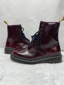Botas de combate Dr. Martens para hombre talla 5 para mujer talla 6 veganas con cordones rojo cereza” - Imagen 1 de 8