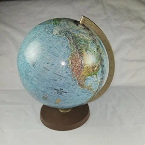 Replogie World Book 12" Globe VTG Vintage Made In USA - Picture 1 of 4