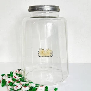 Antico Barattolo Bottiglia Vaso drogheria in Vetro alimentare per Caramelle '40 - Picture 1 of 13