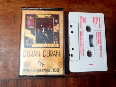 Duran Duran - Seven And The Ragged Tiger - Grey Shell / Red Text Cassette - 1983 - Image 1 of 3
