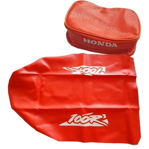 Seat Cover and Rear Fender Bag for Honda XR100R XR 100 XR100 94 1994 Orange - Bild 1 von 16