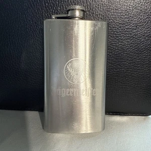 Jagermeister liquore fiaschetta acciaio inox 6 oz da collezione 5”x3” - Foto 1 di 8