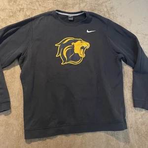 TCNJ Nike Shirt Herren XXL 2X Schwarz Sweatshirt Langarm Rundhals Logo College - Bild 1 von 6