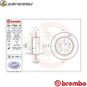2x BREMSSCHEIBE 08.7768.10 FÜR VOLVO 940/II/Kombi S90 960 780 V90 2.3L 4cyl 960 - Picture 1 of 9