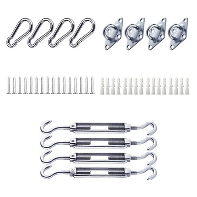 Metal Sail Shade Hardware Kits Anti Rust Installation Kits Stainless Steel - Image 1 of 4