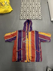 Vintage Early 90s Karl Kani Adult XL Hoodie Sweater Multi Color Judy Tops RARE - Picture 1 of 4