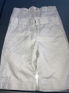 2 Pairs Girls School Uniform Shorts Khaki Size 6x Regular - Picture 1 of 7