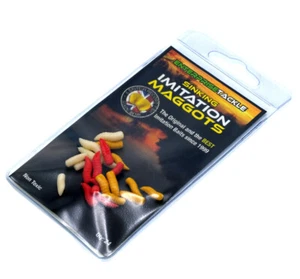 Cebos de pesca de bronce rojo blanco mixto de imitación de tackle gusanos - Imagen 1 de 2