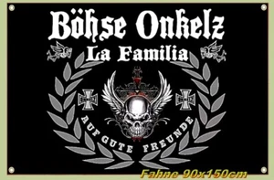 BÖHSE ONKELZ, Fahne Flagge Banner Flag 90 x 150cm 4 Ösen Neu in OVP - Bild 1 von 23