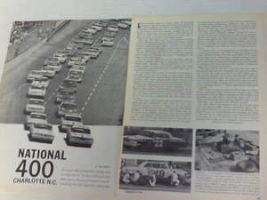 National 400 1963 Stock Car Race Vintage Race Highlights artículo 4 páginas - Imagen 1 de 1