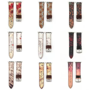 Retro Stained Leather Band for Apple Watch 11 10 9 8 7 6 SE 44/41/45/42/46/49mm - Picture 1 of 64