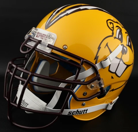 *CUSTOM* MINNESOTA GOLDEN GOPHERS Schutt XP Authentic GAMEDAY Football Helmet Cover