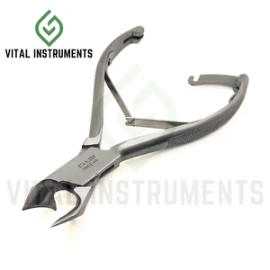 Nail Nipper Cutter Concave Moon-Shaped Clipper 5.5" Satin Chiropody Instrument - Picture 1 of 1