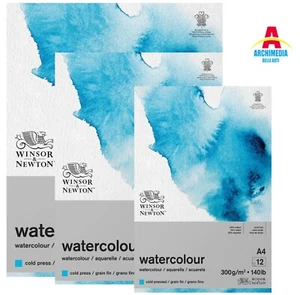 Winsor & Newton Blocco di Carta per Acquerello 300gr 12 Fogli Paper Water Colour - Foto 1 di 9